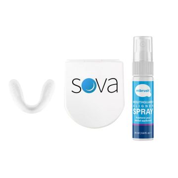 Zestaw Sova - ochraniacz na zgrzytanie zębami + spray
